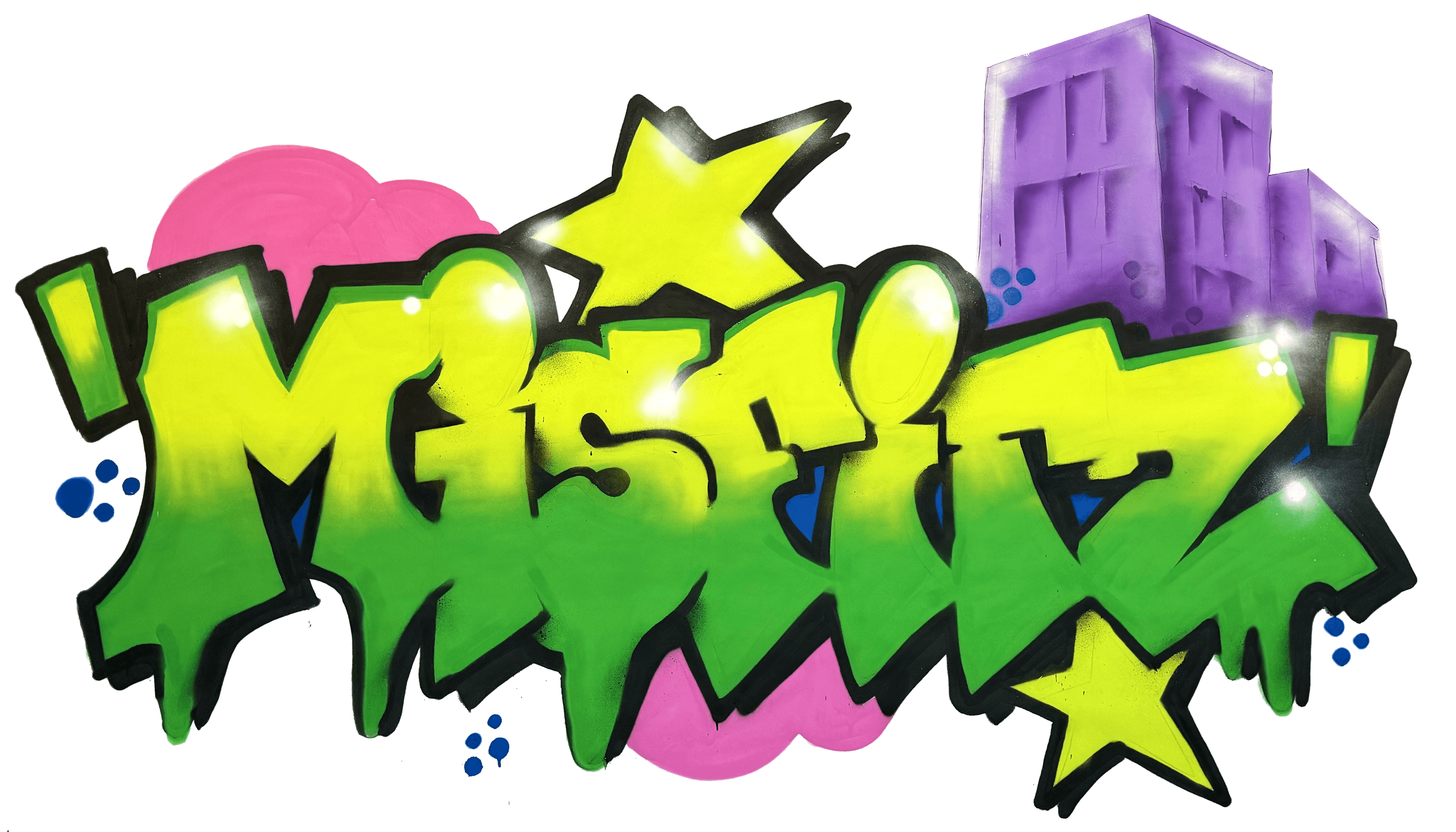 MISFITZ graffiti piece — painted live at the Antihero Studios playtest event in Barcelona